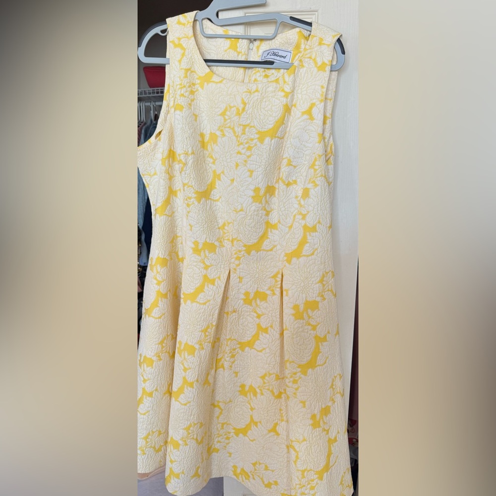 Beautiful yellow and white J Howard Dress